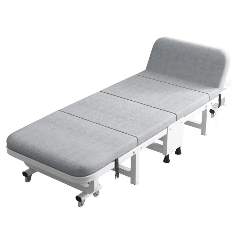 Hospital CompanionSingle Outdoor Folding Office Nap Bed Tri-Fold Office Folding Bed for Napping