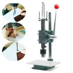 Silent Leather Hole Punch Machine Manual Stamping Hand Press Puncher Tool for Leather Craft Working Punching Hole