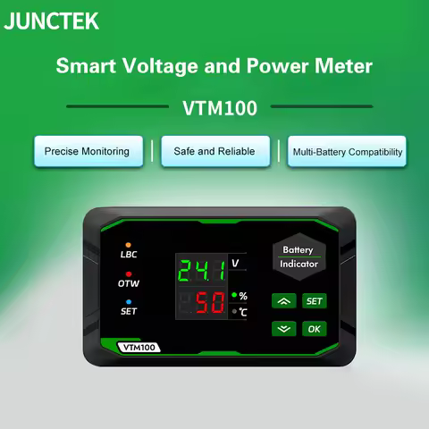 VTM100 Digital Battery Tester Voltage Meter Acid Battery/Ternary/Lithium Iron Phosphate Batteries Battery Capacity Checker Meter