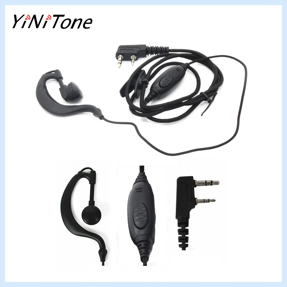 

Kenwood/Baofeng UV-5R Braided Headset | 2-Pin K Connector | Silicone Earhook | 20-20KHz Full Frequency Response
