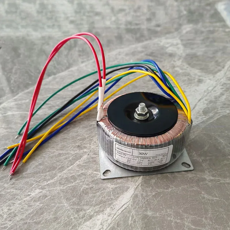 30W/40W/50W Toroidal Transformer 220V Audio Loudspeaker Amplifier Transformer