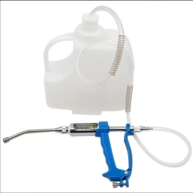 Veterinary Automatic Continuous     Drencher     Filling Drenching Gun With Bottle for Poultry Livestock Farm