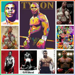 Boxer Boxing Mike Tyson Diamond Painting Artificial Full Creation Cross Stitch Kit Mosaic Embroidery House 5D DIY Art Diamond Pa