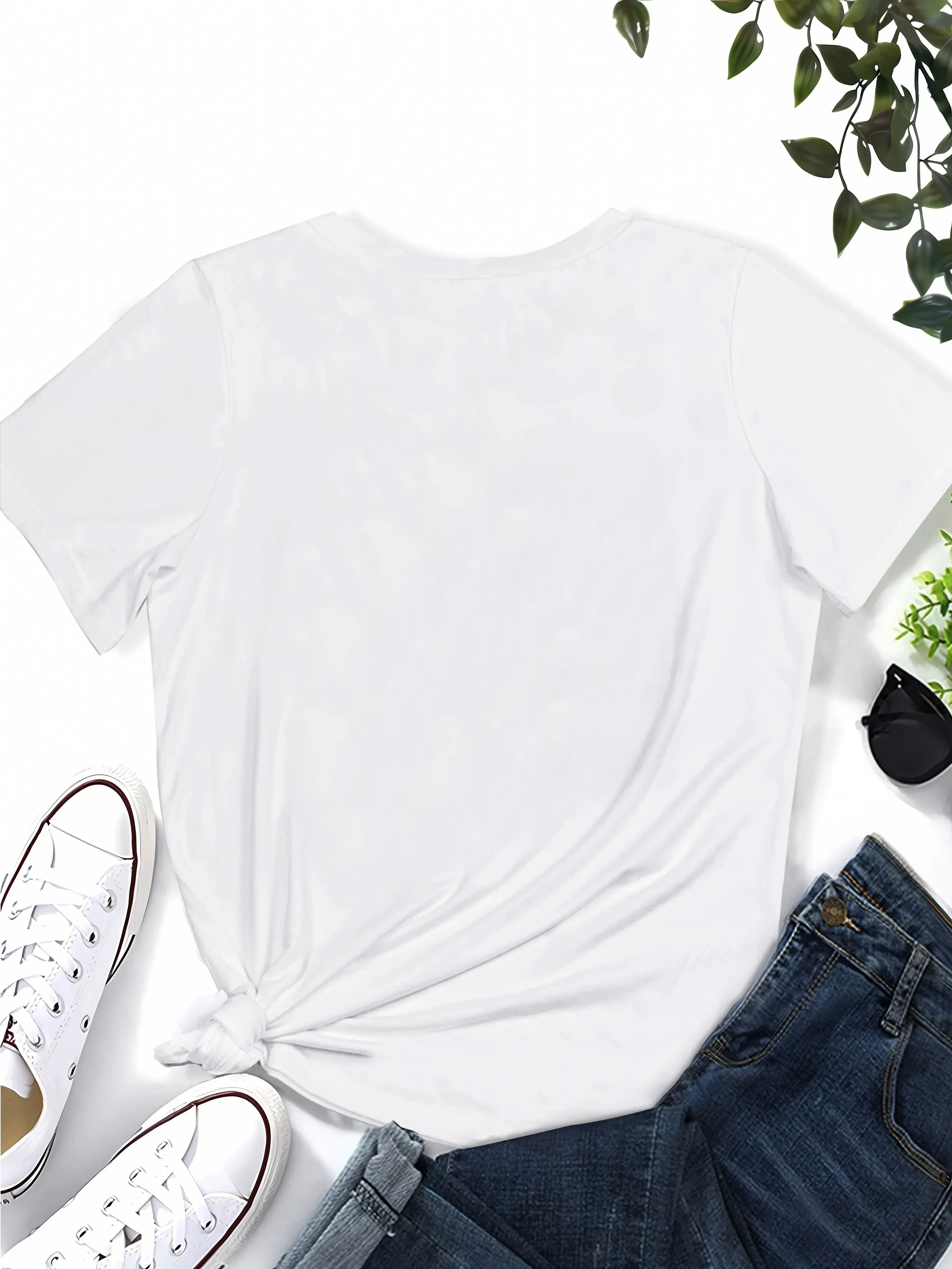 T-shirt manches courtes col rond femme, style Miami, imprimé à la mode, décontracté, Harajuku