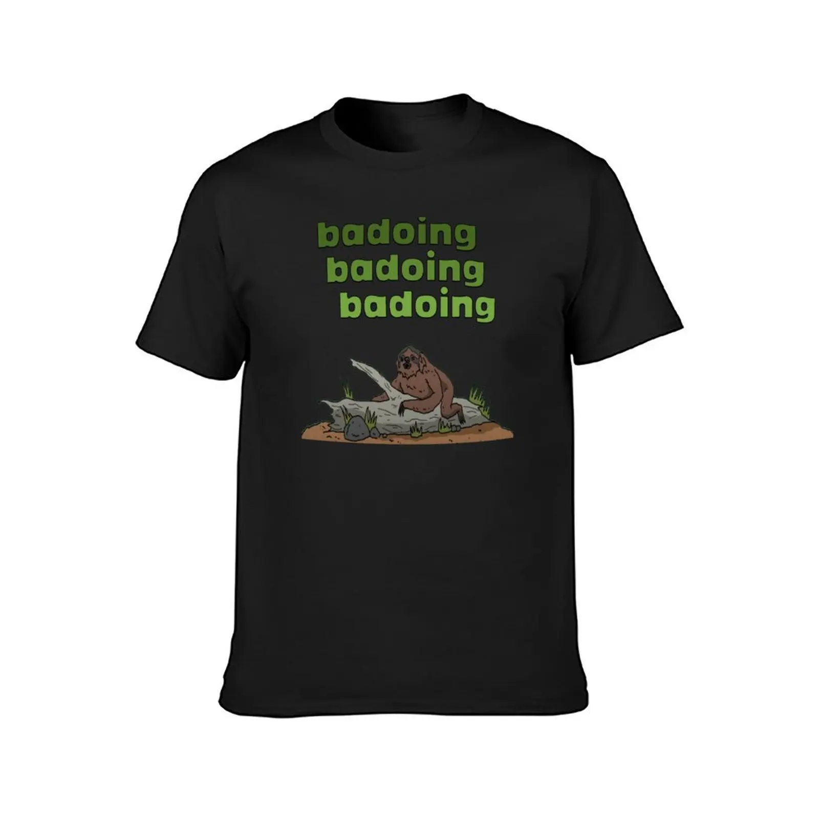 badoing T-Shirt tops summer clothes black t shirts for men