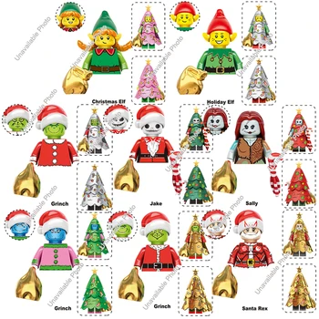 Sıcak Oyuncaklar Merry Christmas Yeni Mini Yapı Taşı Tatil Elf Santa Darth Vader Noel Kardan Adam Grinch Jake Sally Aksiyon Figürü