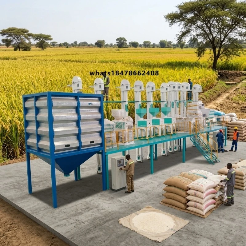 Output 15 Tons Per Day High-Quality Rice Mill Machine for Efficient Grain Processing
