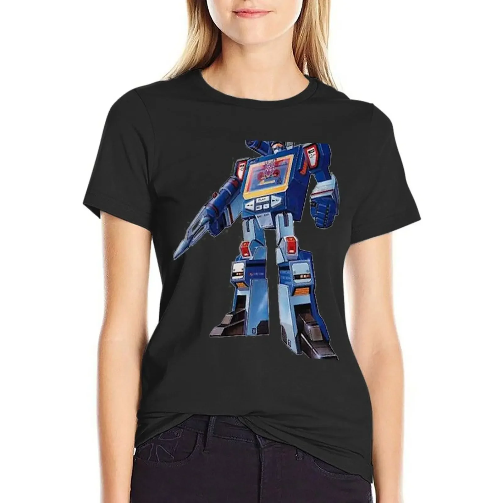 

Soundwave Reporting T-Shirt summer top oversized customizeds new edition luxury designer clothing Women