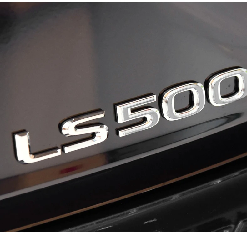 FOR Lexus LS350 LS400 LS460 LS500 LS500h LS600hL HYBRID Rear Trunk logo ABS modified upgraded letter logo 