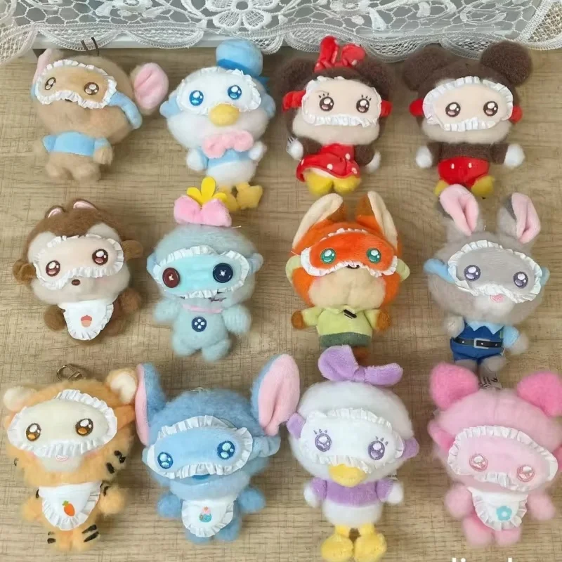 

New Disney Squinting Sleepwear Series Trendy Blind Box Cute Doll Pendant Bag Decoration Collection Children's Toys Girl Gift