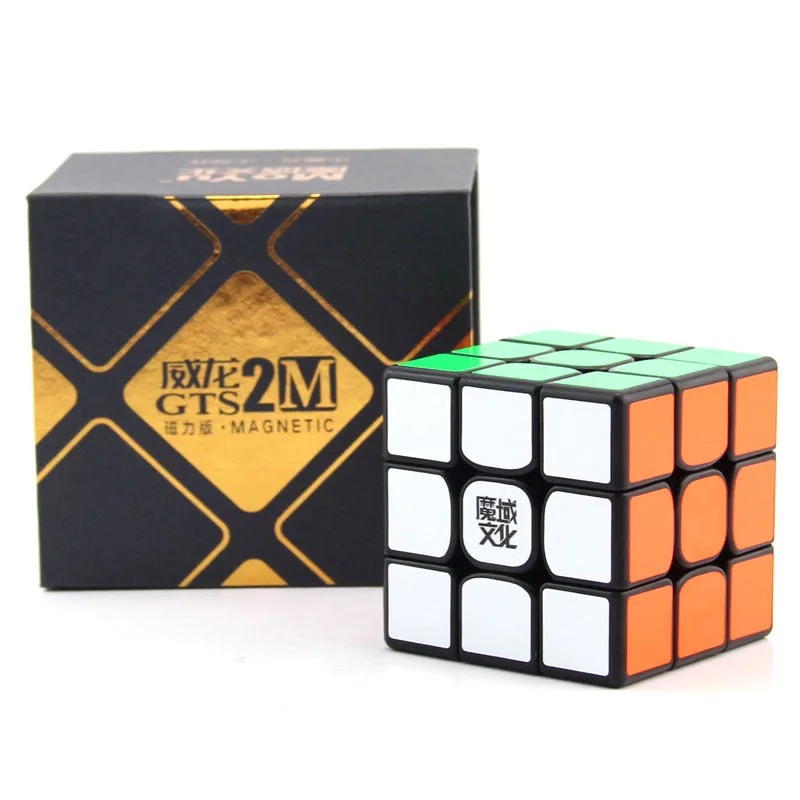 MoYu GTS 2M 3x3 Zauberwürfel WeiLong 3x3x3 mit Magnet GTS2 M GTS2M Aktionsspiel für Teenager im Alter von 9 Jahren