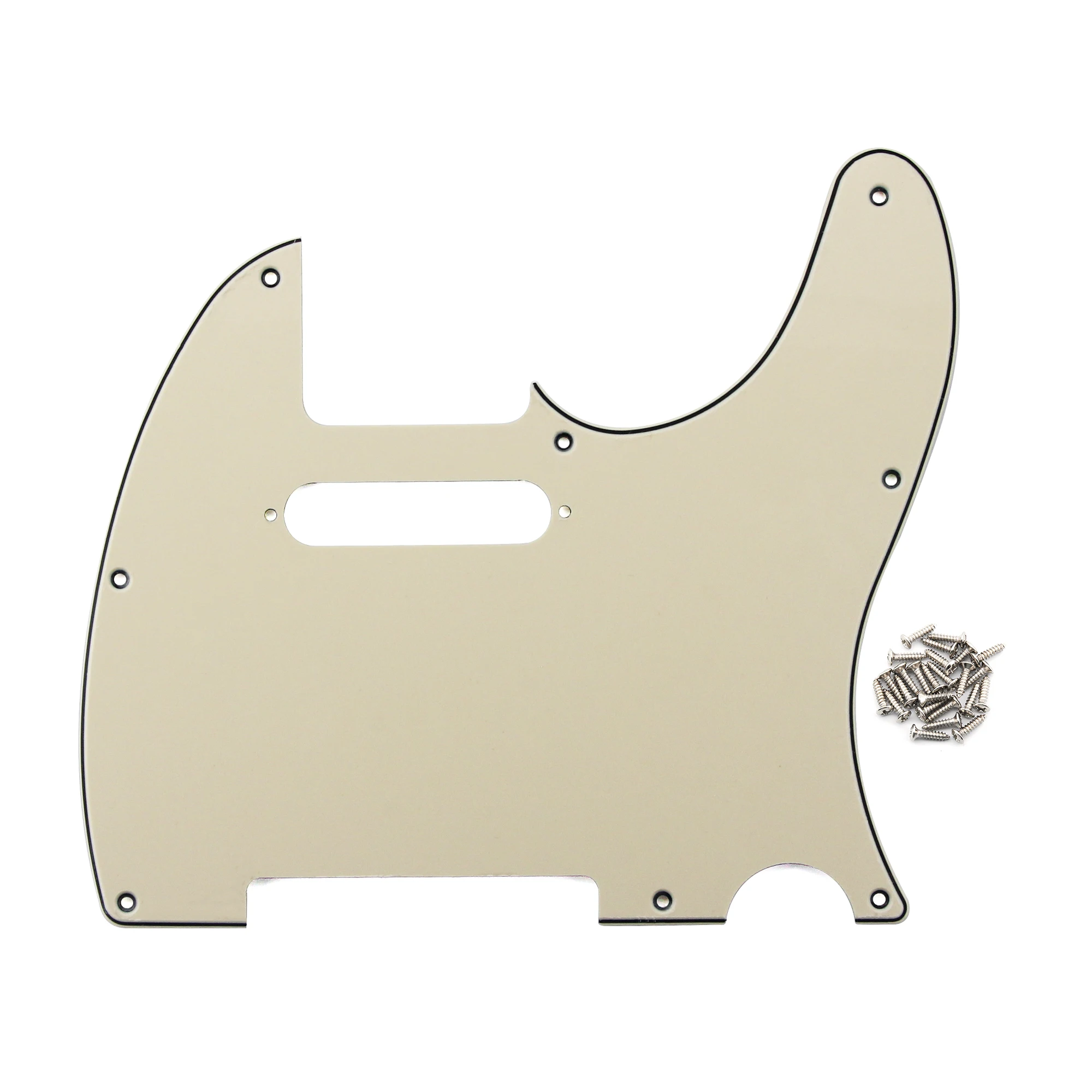 

FLEOR TL 8-луночная накладка для электрогитары кремового цвета, 3-слойная пластина для царапин и винты