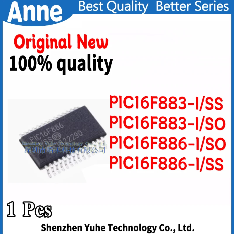 (1piece)100% New PIC16F886-I/SS PIC16F886-I/SO PIC16F883-I/SS PIC16F883-I/SO PIC16F883 PIC16F886 I/SS I/SO sop-28