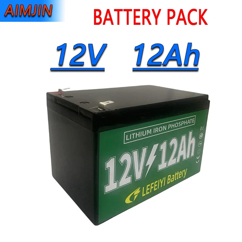 

Lithium Battery pack 12V 12Ah For Electric sprayer, children's toy car, solar street lights, emergency lights andother small equ