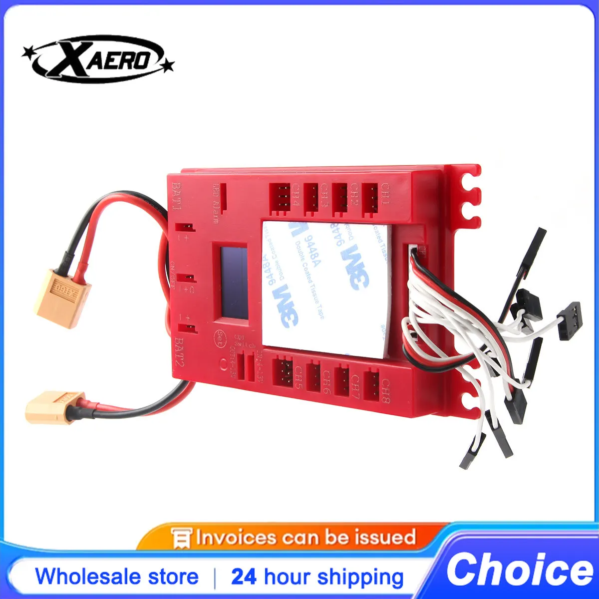 

Rccsk E4104 Mini Power DP Pro 4.8-9.7V Servo Section Board with Dual Power Input Wire