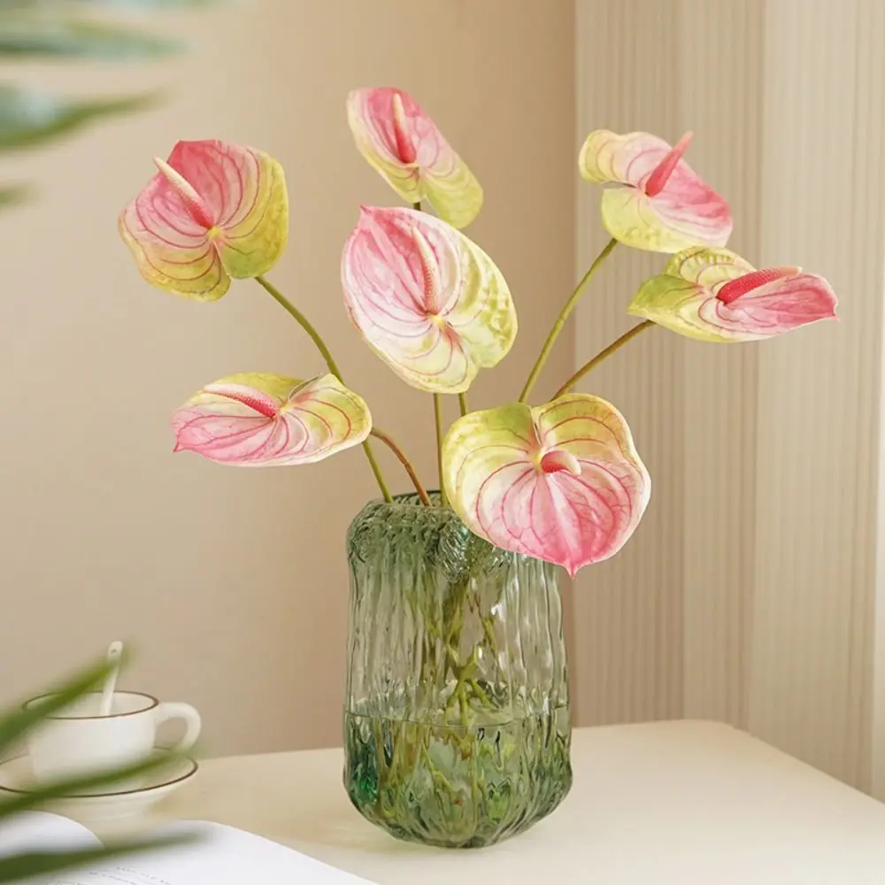 1 PCS 24inch Artificial Calla Lilies Elegant Beautiful Simulate Anthurium Creative Real Touch Silk Plants