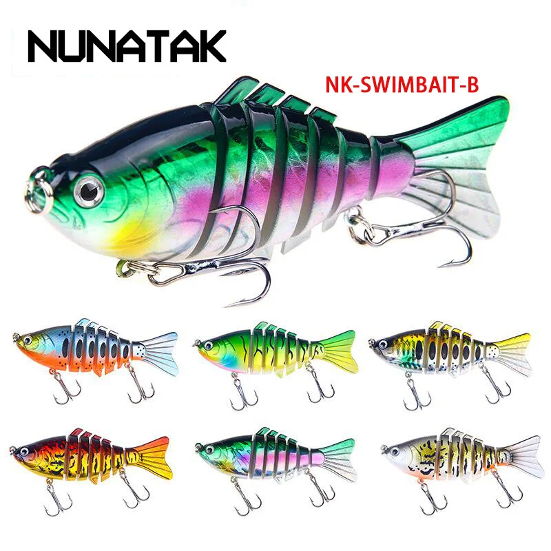 NUNATAK Minnow articulado multisección para lubina y lucio