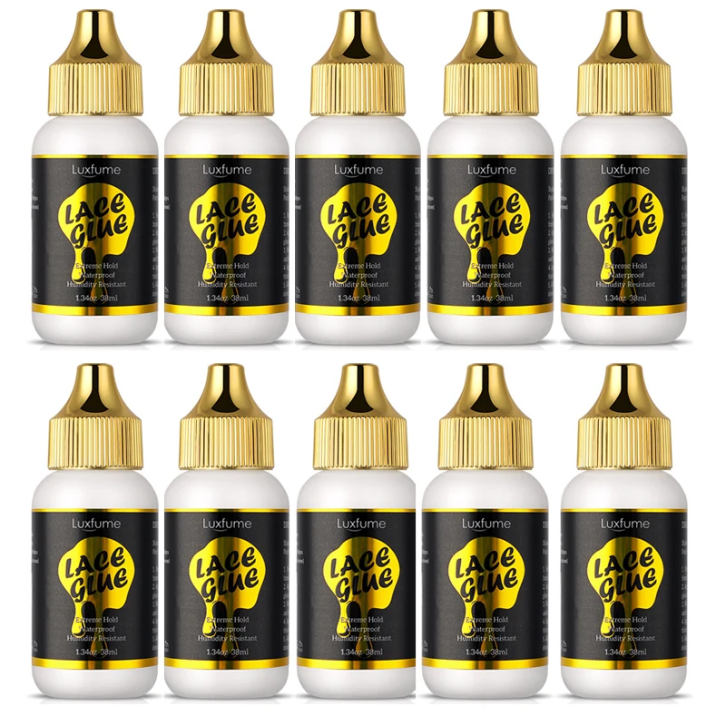 لاصق شعر مستعار أمامي قوي للغاية ومقاوم للماء سعة 38 مل، يستخدم لربط قوي من أنظمة الشعر المستعار إلى الشعر