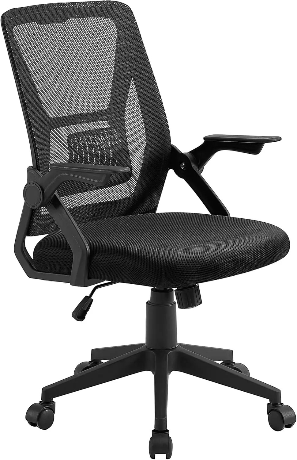 

Ergonomic Office Chair with Adjustable Arms, Mesh Lumbar Support for Computer Work, Black