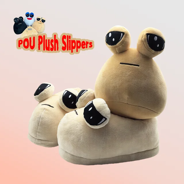 Highland Cow New Pou Pluszowe kapcie Miękkie wypchane Anime Alien Slipper Śliczne zwierzęta Buty domowe Kobiety Mężczyźni Prezenty urodzinowe