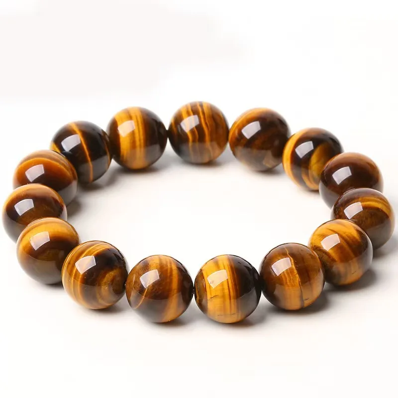 

Natural Tiger Eye Stone Bracelet Men Women Healing Gemstone Fine Jewelry Genuine Tigers Eye Crystal Healing Stones Bracelets