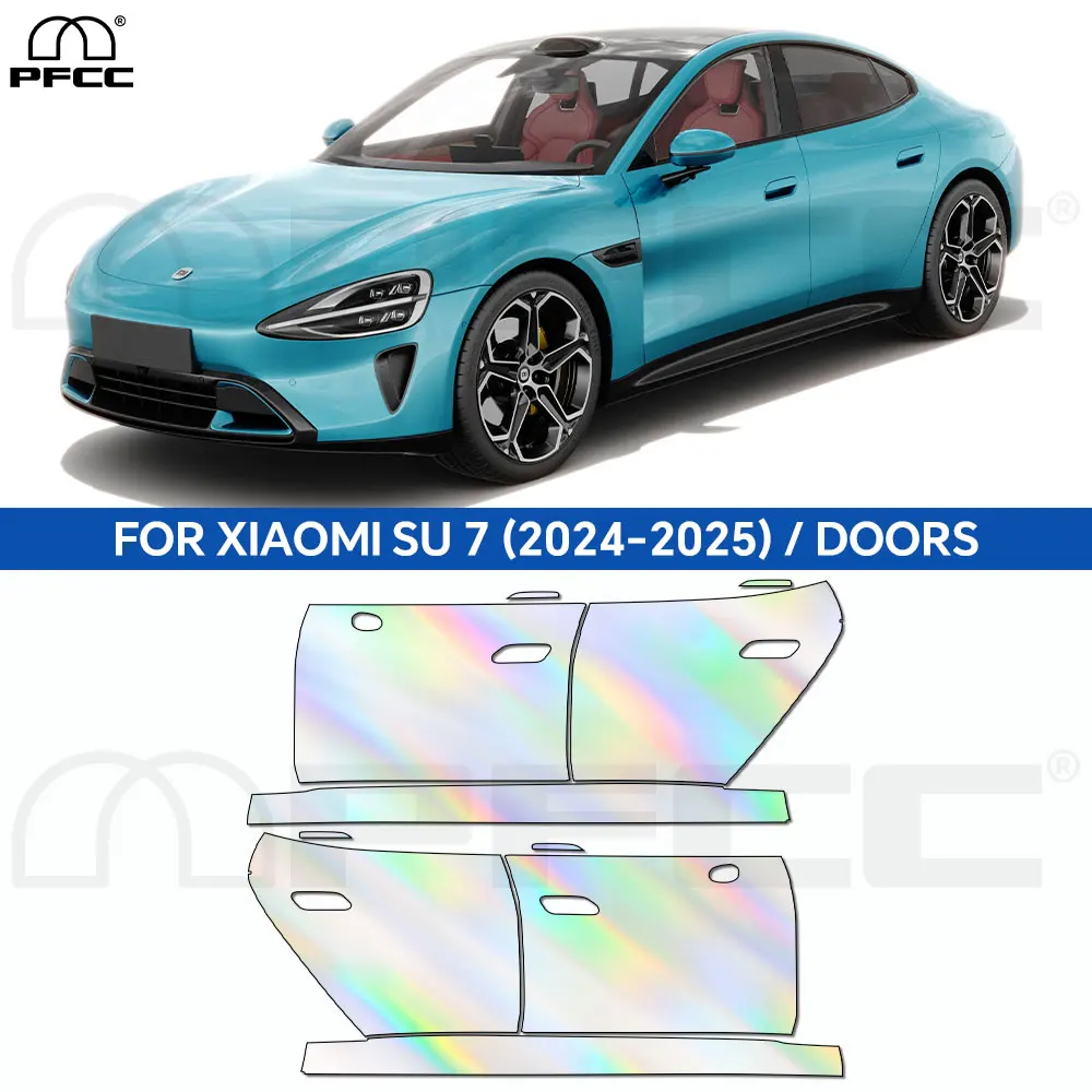 

For Xiaomi Su 7 2024-2025 Car Headlight Rearview PPF Film Paint Protection Sticker Anti-scratch Transparent Accessories Repair ﻿