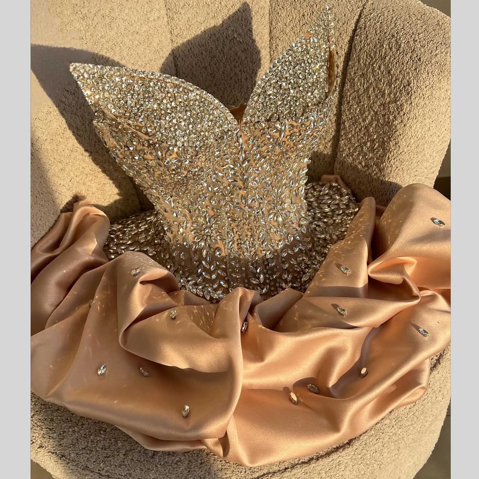 Luxurious Beaded Short Prom Party Dresses 2026 Ruffle Skirt Full Crystals Corset Unique Wedding Second Dress Formal Dress Gown