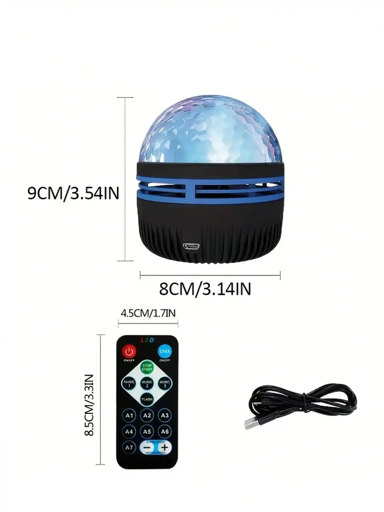 مصباح مرصع بالنجوم على شكل موجة: 7 ألوان، جهاز تحكم عن بعد/USB، جو رومانسي، هدية لليوم الخامس/عيد الميلاد/الزفاف، ديكور المنزل