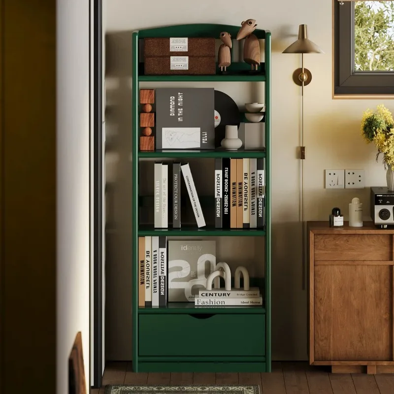 Bedroom Ground Bookcase Modern Racks Display 4-tier Bookshelf Narrow Dresser Organizador De Escritorio Furniture Interior Design