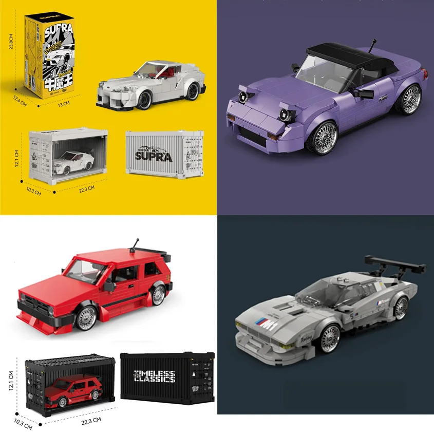 

MOC 676 шт. внедорожный кемпер-фургон модель автомобиля технология строительные блоки PB8825 спортивный универсальный автомобиль с витриной кирпичи игрушки