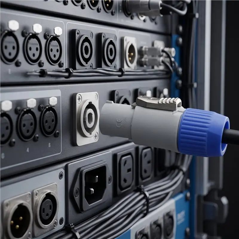 KYCOR-12PCS NAC3FCA NAC3FCB Powercon Connector 3 Pin Male Powercon Connector 20A 250V AC Power Plug Connector