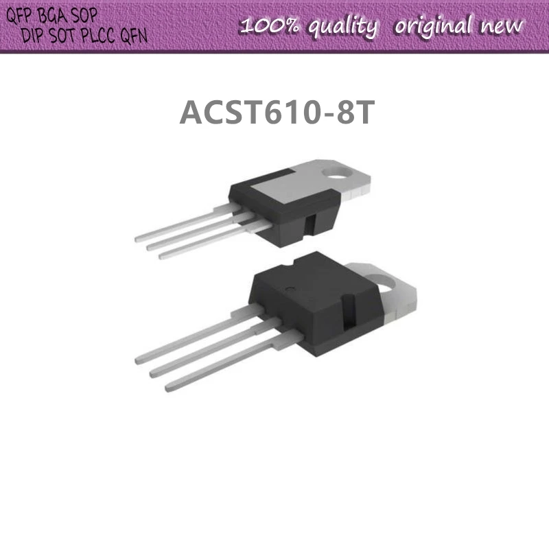 10Pcs/Lot  ACST610-8T ACST6108 TO-220