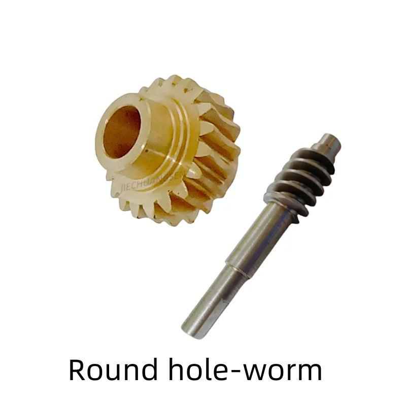 1M Copper Worm Gear + Stainless Steel Double-headed Worm 1:10 Self-locking Motor Accessories Gear