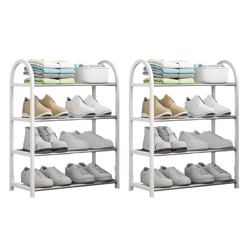 

Shoe Rack, Shoe Cabinet For Entrance And Front Door Entrance 4 Tier Shoe Cabinet, Easy To Install