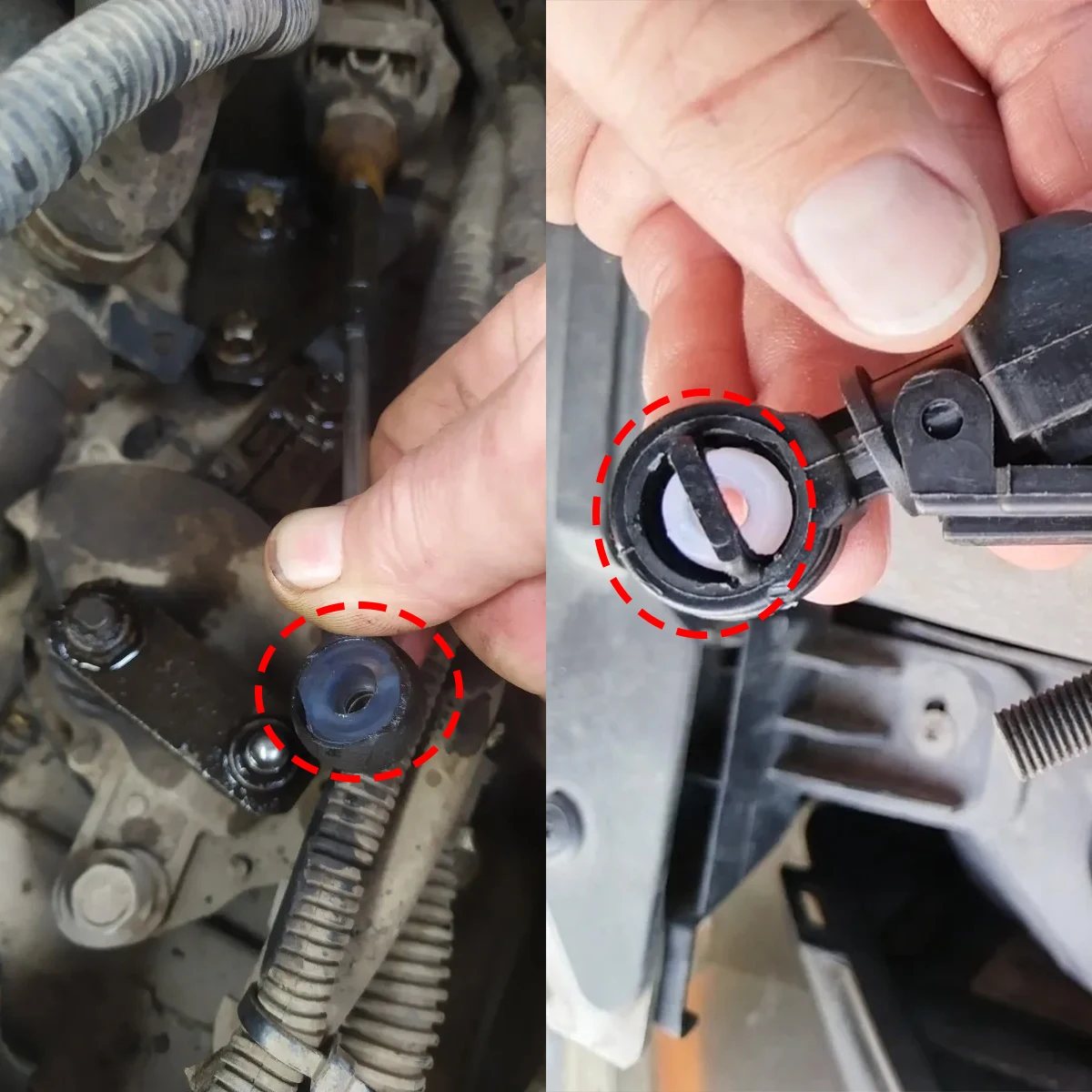 10Pcs Gear Shift Cable Bushing Gearbox Pull Head Lever Line Sleeve Transfer Case Retainer For Ford Fiesta MK5 2002 2001-2008