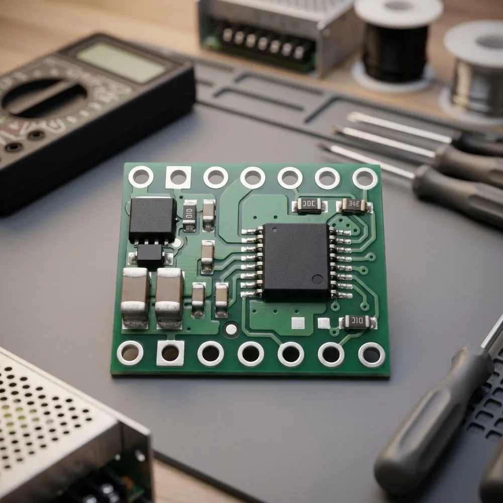 DRV8874 Brushed DC Motor Driver Board Supporting Wide Input Voltage Range and Internal Current Sensing for System Monitoring