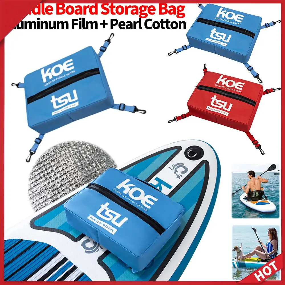Waterproof Kayak Surfboard Insulated Bag Paddle Board Deck Bag Portable Lightweight Deck Bag Board Cooler Bags Kayak Accessories