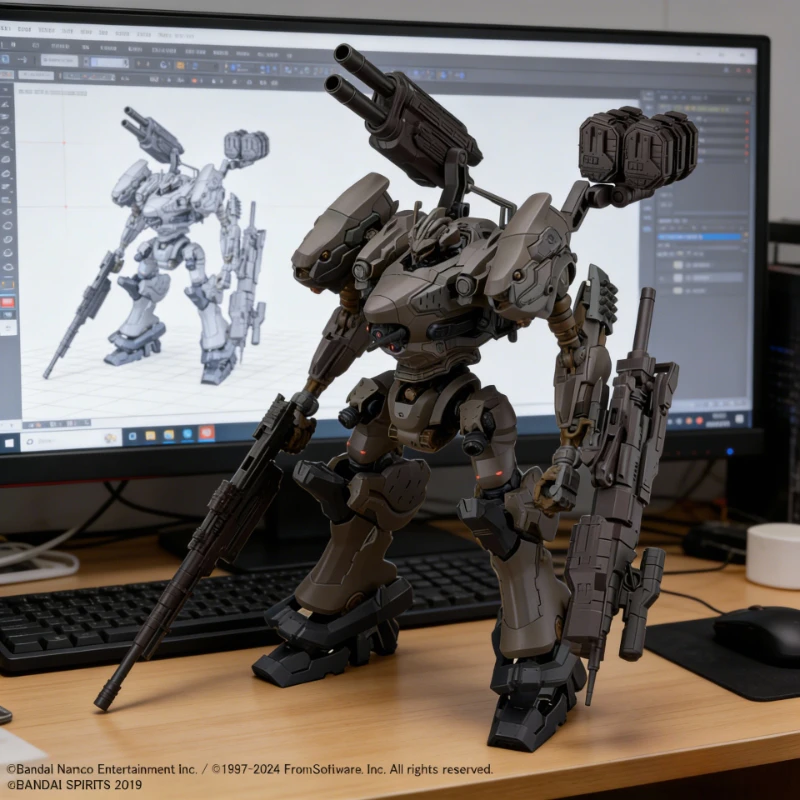 

Bandai 30MM Anime Action Figure ARMORED CORE VI FIRES OF RUBICON CC 2000 ORBITER NIGHTFALL Raven Model Toy Kids Collectible