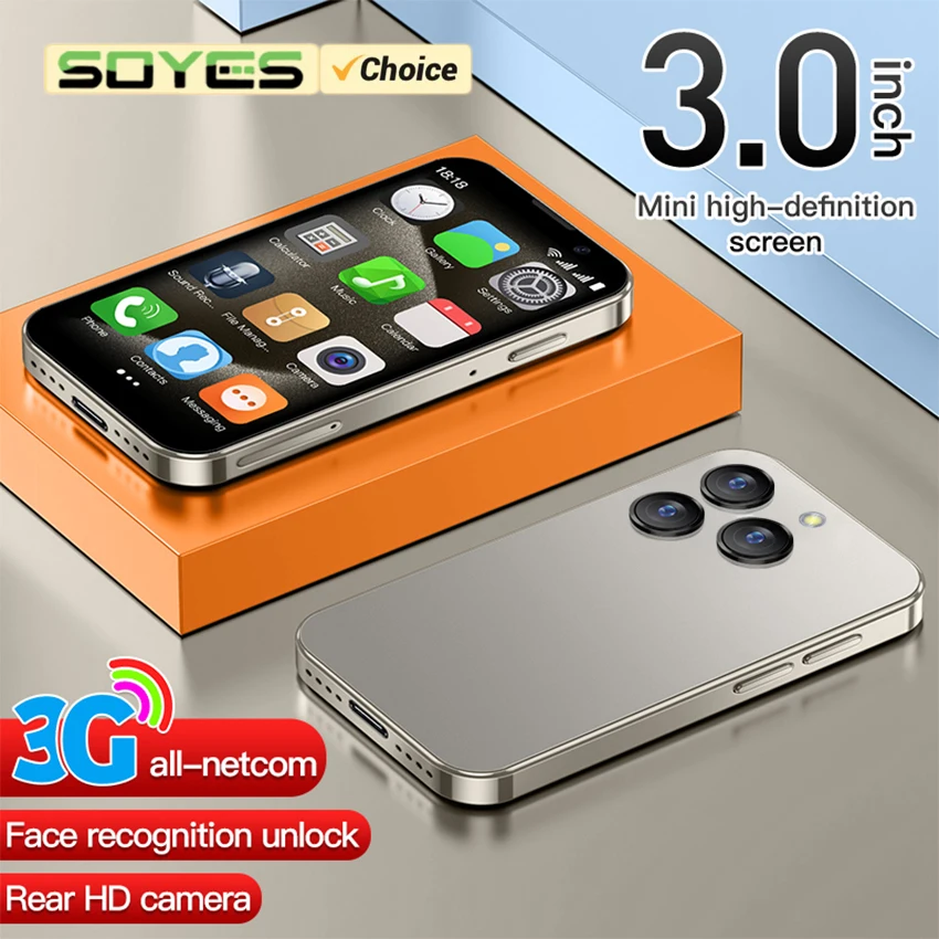 SOYES XS18 Pro 3.0" Mini Smartphone 2GB RAM 16GB ROM Facial Recognition Android8.1 Dual SIM Standby 1000mAh 3G Network Phone