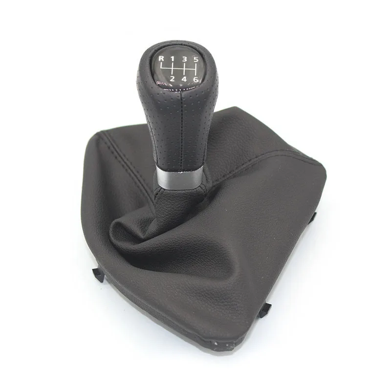 5 6 Speed Car Gear Shift Knob Lever Shifter Stick Gaiter Boot PU Dust Cover for BMW 1 Series E81 E82 E87 E88 2003-2013 LHD