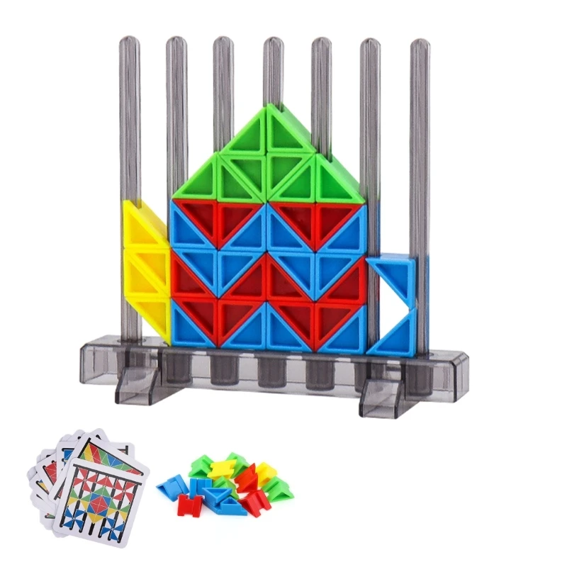 Geometric Puzzle Toy Learning Building Block Toy with Piece Party Activity for Logical 15UB