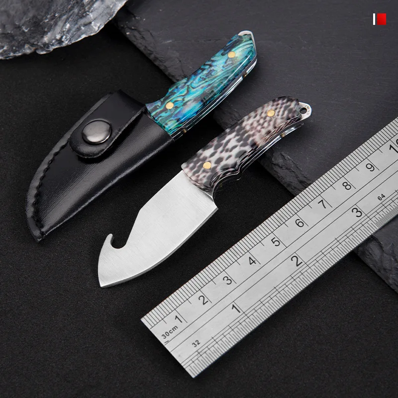 Outdoor Portable Mini Knife Bottle Opener Demolition Express Knife Collection Knife Keychain Camping Portable Tool Gift