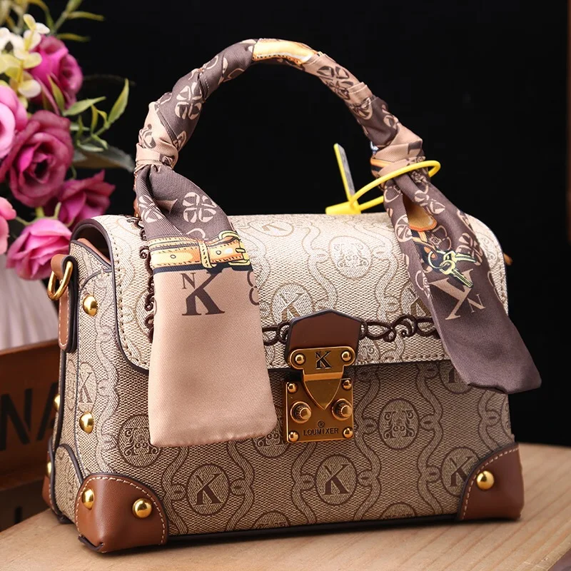 Simple Unique Retro Diaper Bag For Women Elegant Crossbody Handbag Luxury Designer Leather Messenger Purse And Shoulder Tote