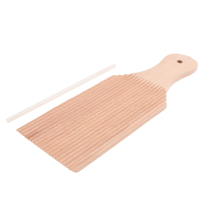 

AEA9-Noodles Wooden Butter Table And Popsicles Easily Make Homemade Pasta And Non-Stick Butter Pasta Board Gnocchi Roller