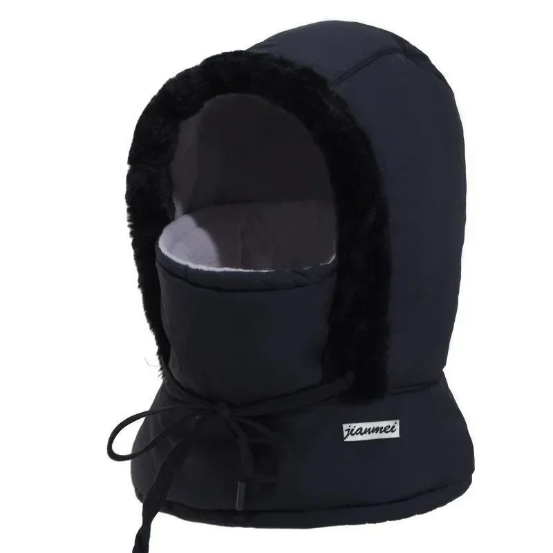 Thermo-Sturmhaube für kaltes Wetter, Winter, winddicht, Kapuze, Mütze, Plüsch, Halswärmer, Ski-Gesichtsmaske für Outdoor-Aktivitäten – Detail 5
