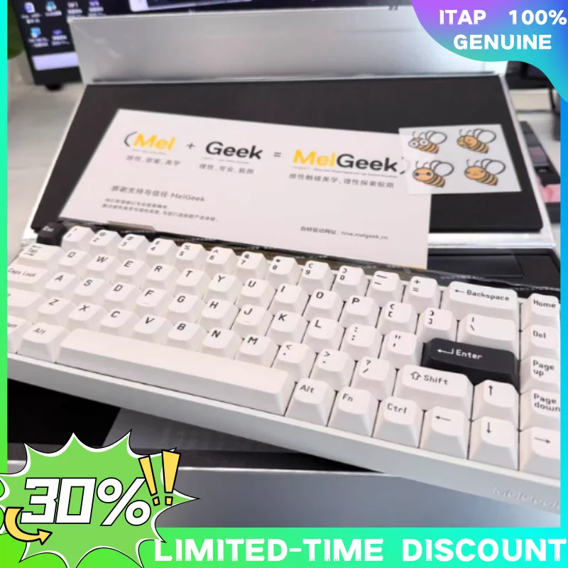 

MelGeek MADE68Ultra+ Wired Keyboard Magnetic Axis 0.01RT Zero Dead Zone Low Delay Traymount PC Esports Laptop Gaming Keyboards