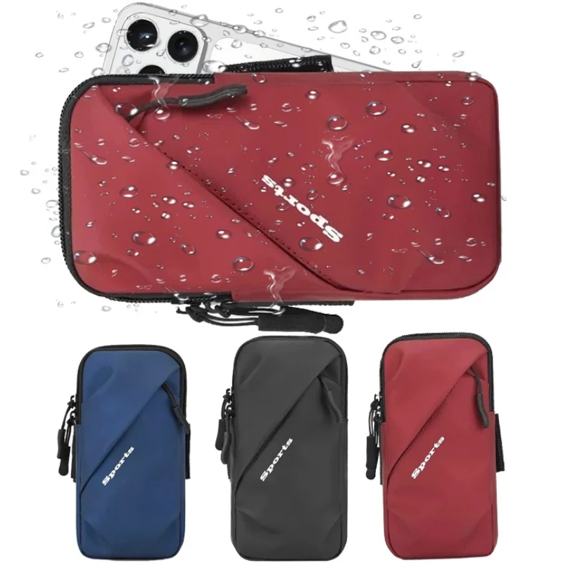 Lauf-Handyhalter, Jogging-Taschen für iPhone, Samsung, universelles wasserdichtes PU-Sportarmband, Handys, Armtasche, Laufzubehör