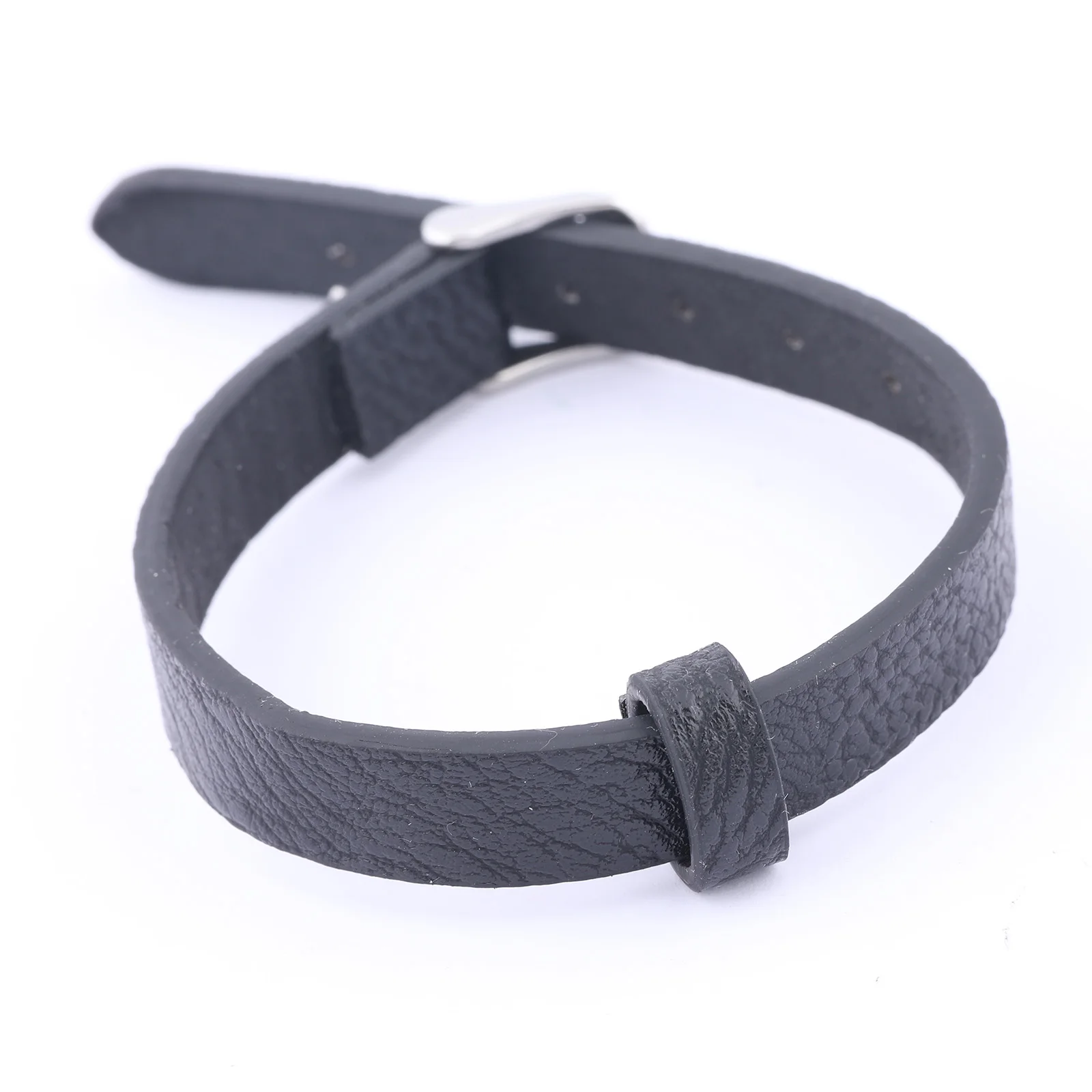 5pcs Flat Leather Bracelet Strap Diy Adjustable Wristband For Bracelets Jewelry Making Supplies 10.5mm Wide 2.5mm Thick