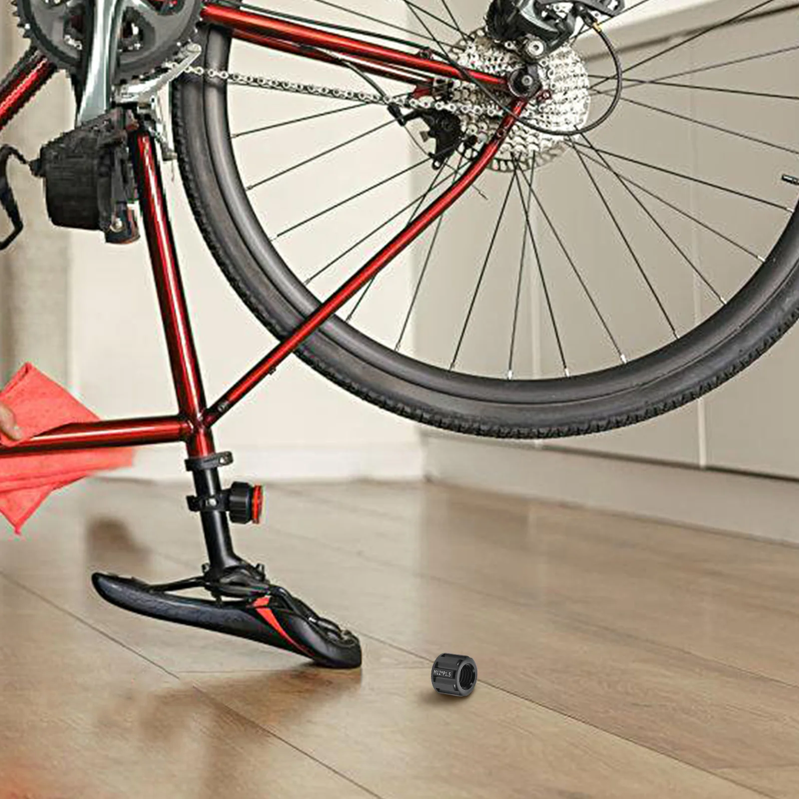 

Bicycle Thru Axle Nut Thread Axles Nut Bike Hubs Tube Skewer Cap Front Rear Wheel Stable Fix Mountain Electric Bike Parts