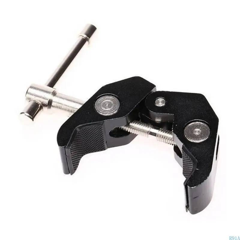 

R91A Camera Clip Quick Release Camera Mount Super Clamp with 1/4 3/8 Thread Holes